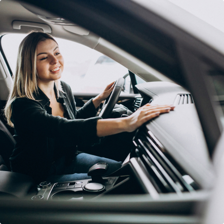 Zdjęcie wnętrza samochodu